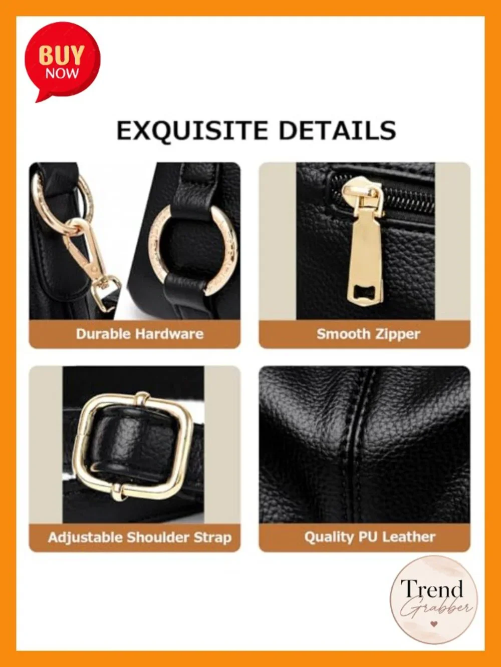 Hobo Bags for Women PU Leather Crossbody Purses Trendy Shoulder Tote Satchel